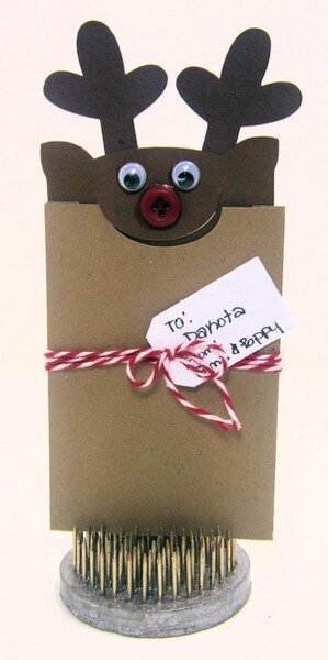 Reindeer Gift Card Holder &amp; Bookmark