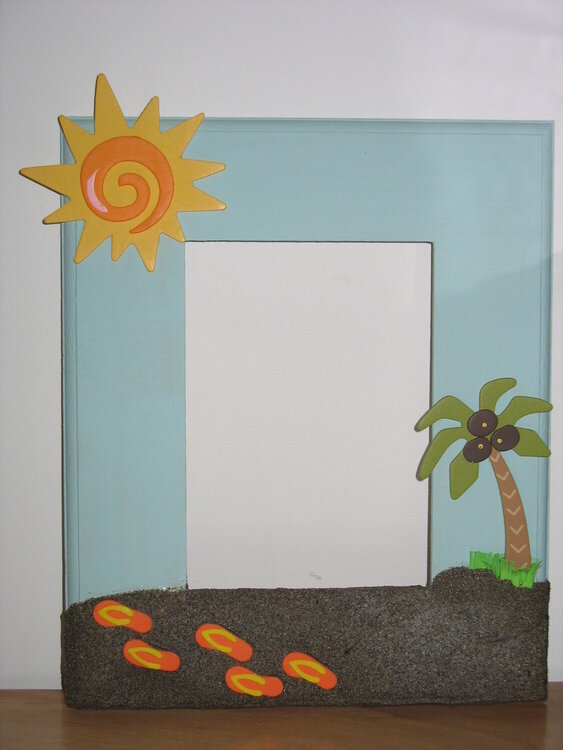 Beach Themed Mirror Frame