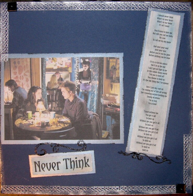 NEVER THINK