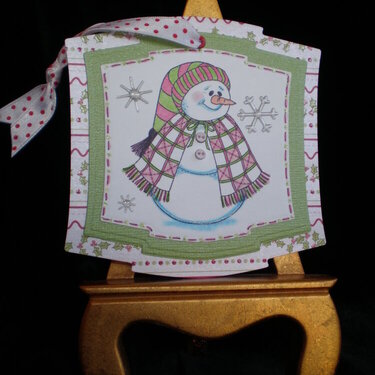 Front of Christmas Tag For Tag Swap