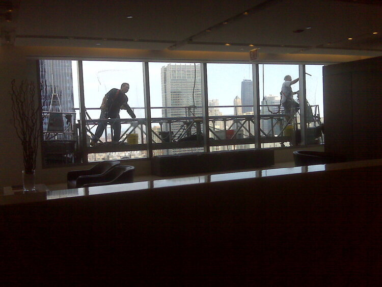 Window Washers out of my 38th story office window!