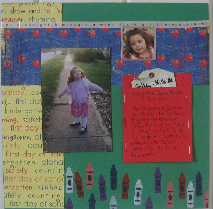 Kindergarten (page one)