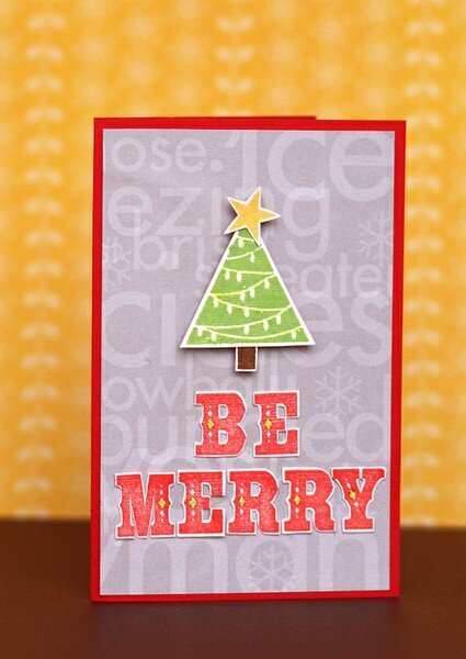 * Be Merry Card - myStampBOX *