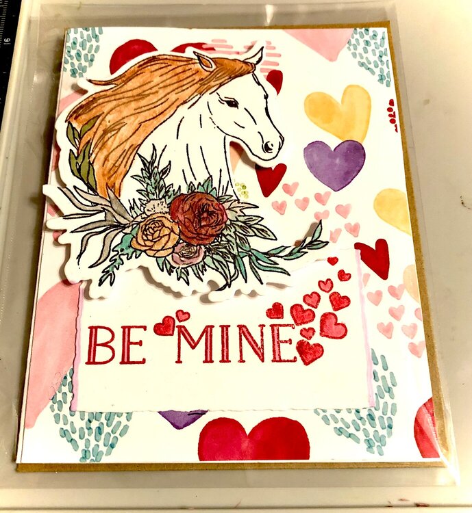 Horse Valentine Card