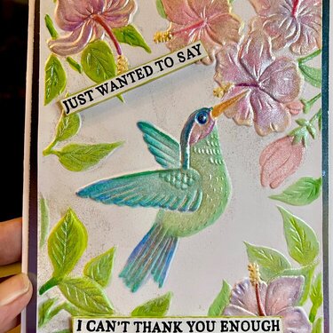 Hummingbird card 