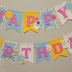 Simple Stories Happy Birthday Banner