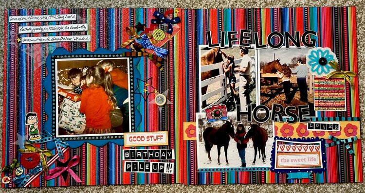 Retro Scrapbook Layout Including 70&#039;s Pics, Oh My! 