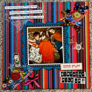 Retro Scrapbook Layout Including 70's Pics, Oh My! 