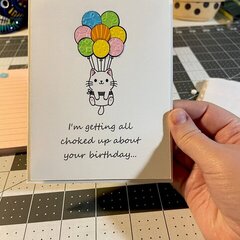 All Choked Up Birthday Card