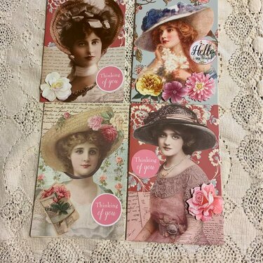 Vintage Ladies and Letters