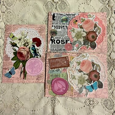  Vintage Rose Collages