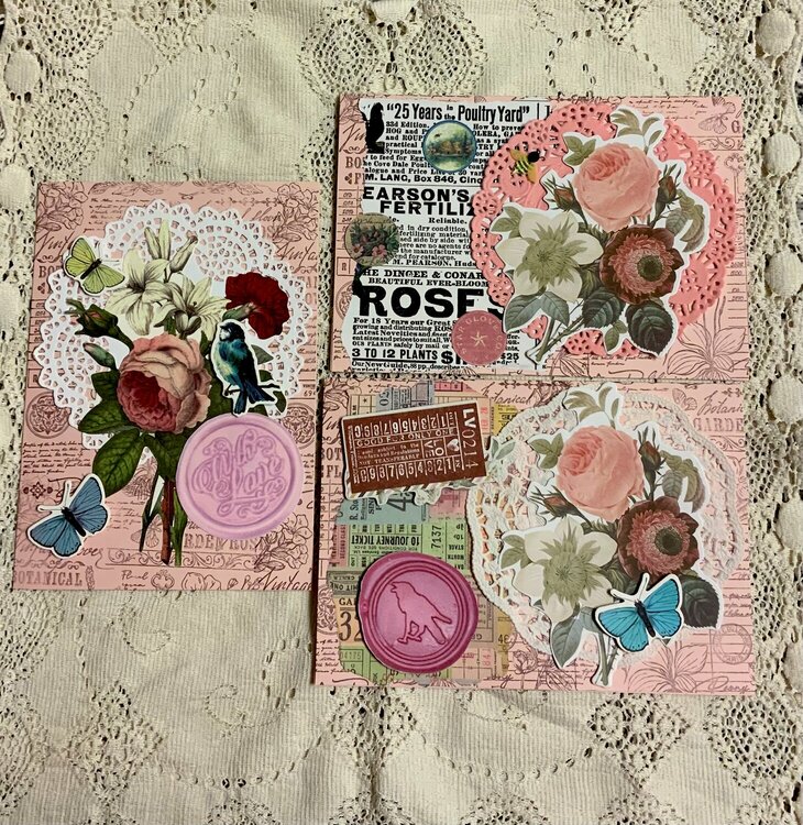  Vintage Rose Collages