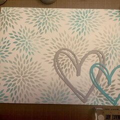 Envelope using Mums Stencils -