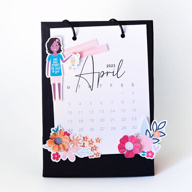 DIY Flip Calendar - April