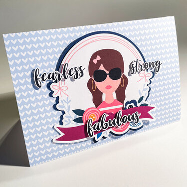 Fearless Strong Fabulous Hybrid Encouragement card