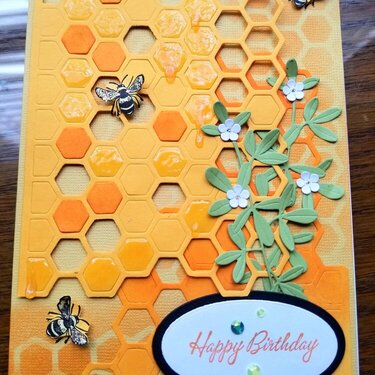 Sweet Bee Birthday Card