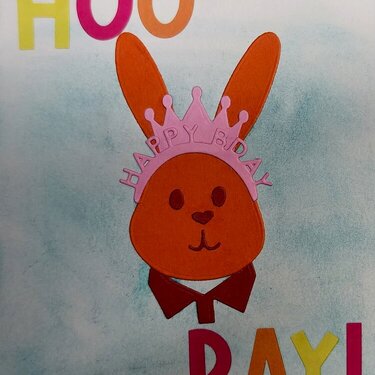 Mr Rabbit Birthday card 