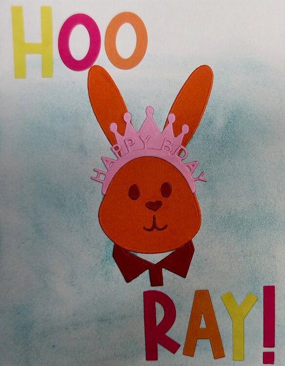 Mr Rabbit Birthday card 