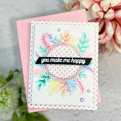 You make me happy, friendship card