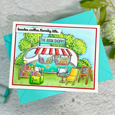 The Book Shop, A2 Card