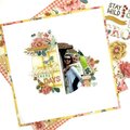 Cherish These Days - 12x12 Scrapbook Layout - Simple Stories Wildflower