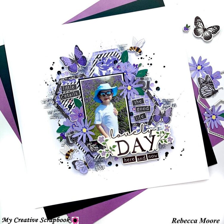 Lovely Day - 12x12 Scrapbook Layout - Simple Stories The Little Things