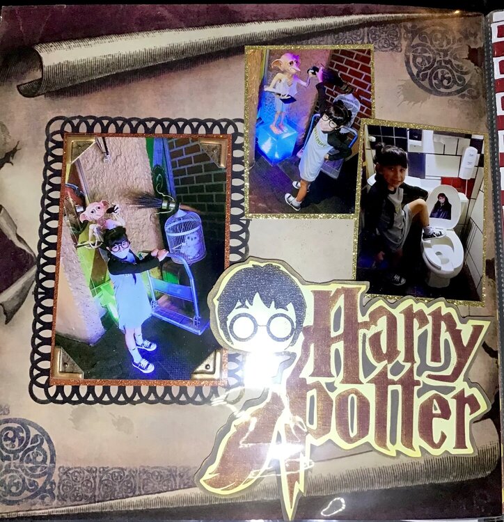 Harry potter scrapbook page