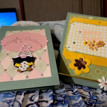More scrap cards made for Easter