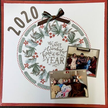 Christmas scrapbook page