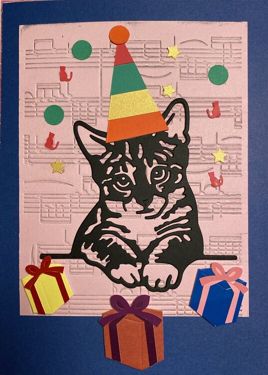 Kitty Cat Birthday Card - Children