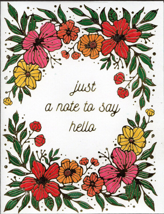 Just A Hello Note
