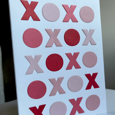 XOXO Pink Valentine's Card
