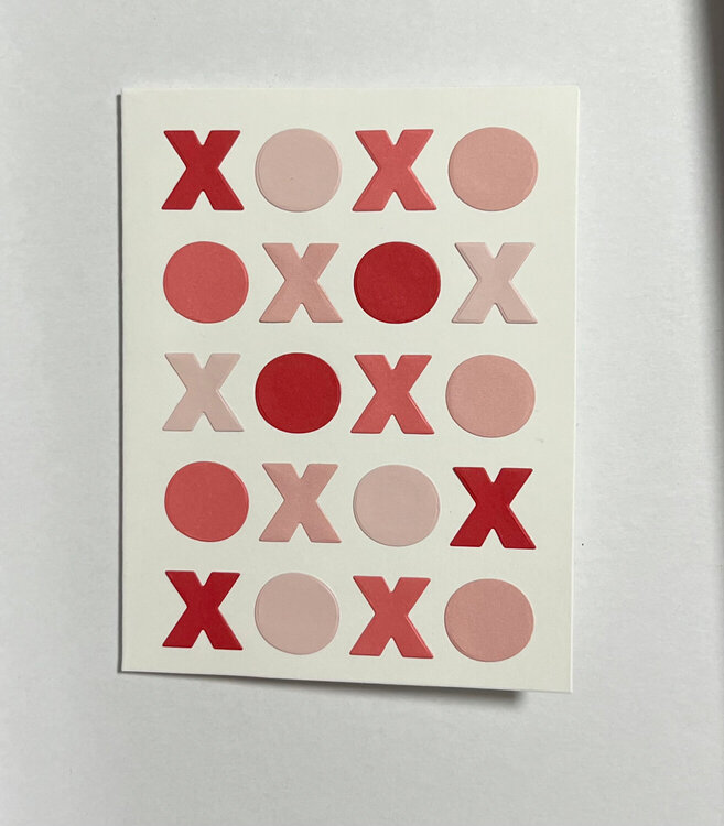 XOXO Pink Valentine&#039;s Card