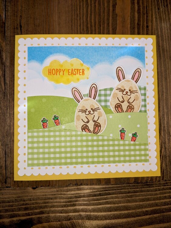 Hoppy Hills Easter Card