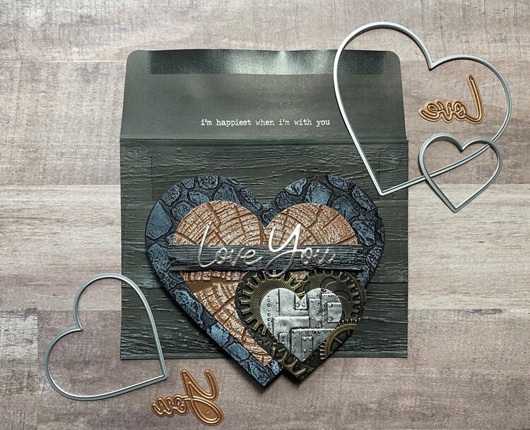 Layered Hearts Valentine