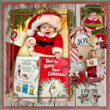 Merry Memories Masked Templates 2 #3-Miss Fish Loads Of Joy-Aimee &amp; Tami 