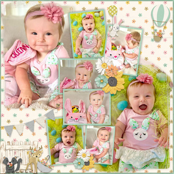 Simply Stacked 5-8 Template #3-Miss Fish, Hello Sunshine-Magical Scraps Galore