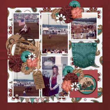This Ain&#039;t My First Rodeo-Scraps N Pieces Template by Tinci https://store.gingerscraps.net/This-Ain-t-My-First-Rodeo-Bundled-Kit
