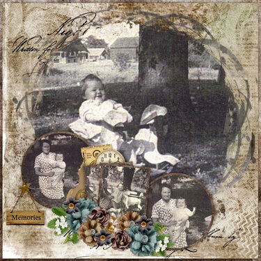 Time Machine-CarolW Blended Clusters 7 Template #2 -Miss Fish