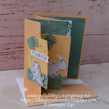 Stampin' Up! Rhino Ready Fun Fold