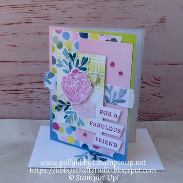 Bold Bouquet Friend Card