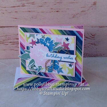 Textured Florals Birthday Card