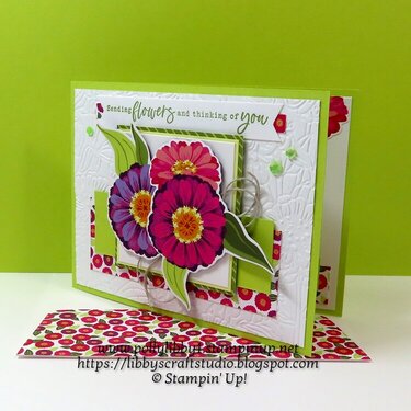 Thinking of You Zinnia Card