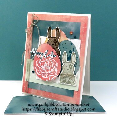 Bunnies &amp; Eggs Easter Card