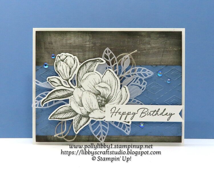 Magnolia Birthday Card