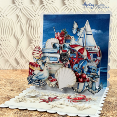 Pop-up card with Riviera Moments by Klaudia Dzierliska