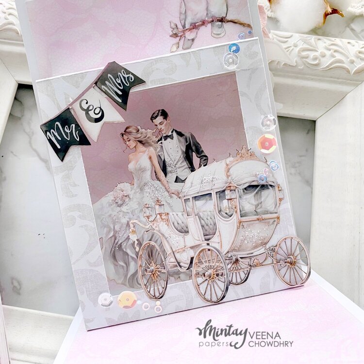 Pop up card with &quot;Always &amp; Forever&quot; collection by Veena Chowdhry