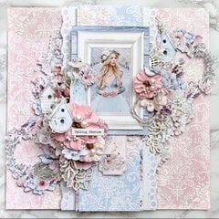 Layout with "Elodie" collection and Chippies by Veena Chowdhry