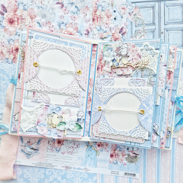 Mini album with &quot;Elodie&quot; collection by Gida Jureviciene