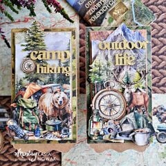 Cards with "The great outdoors" line and Chippies by Katarzyna Nowak